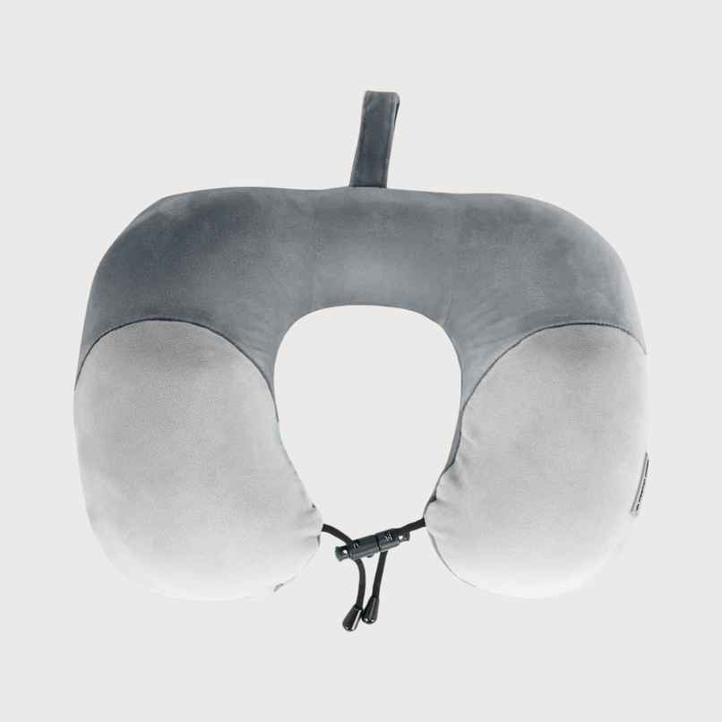 Nasher Miles 100% Pure Memory Foam Travel Neck Pillow- Stable Neck Support- Dark Grey And Grey