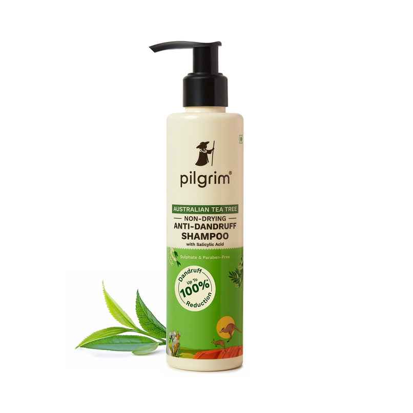 Pilgrim Tea Tree Non-Drying Anti-Dandruff Shampoo Helps remove Dandruff for Men & Women Pilgrim Tea Tree Non-Drying Anti-Dandruff Shampoo Helps remove Dandruff for Men & Women
