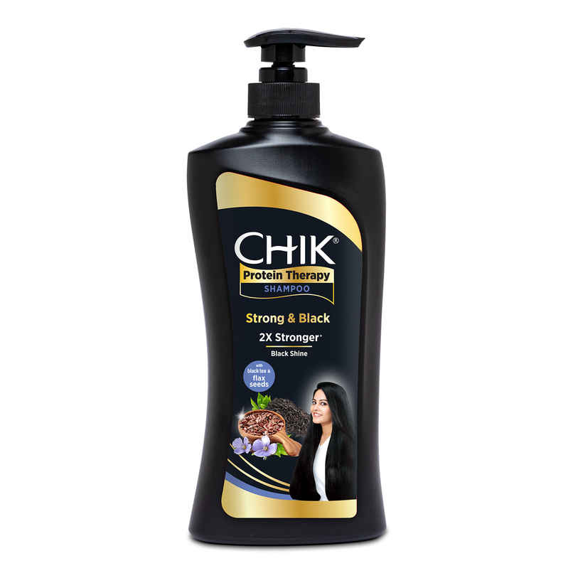 Chik Protein Therapy Shampoo| For Strong & Black Hair | With The Goodness Of Black Tea, and Flax Seeds Chik Protein Therapy Shampoo| For Strong & Black Hair | With The Goodness Of Black Tea, and Flax Seeds