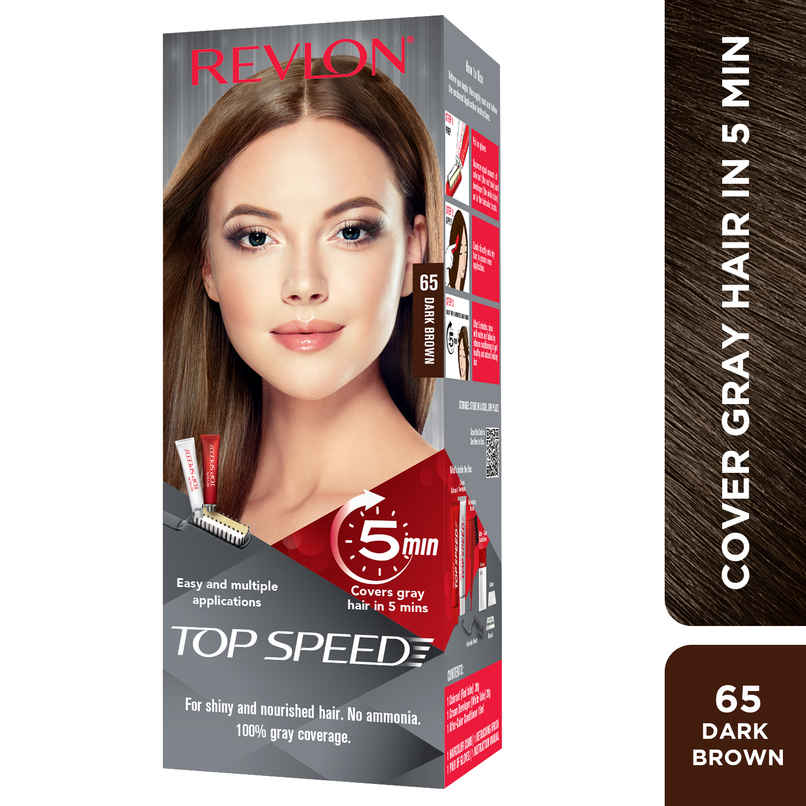 Revlon Top Speed Hair Color Small Pack Woman - Dark Brown 65 Revlon Top Speed Hair Color Small Pack Woman - Dark Brown 65
