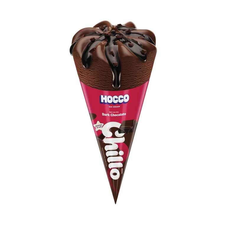 Hocco Chillo Dark Chocolate Ice Cream Cone