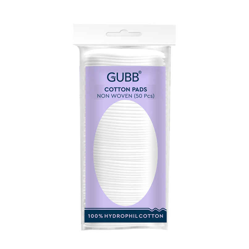 GUBB Cotton Pads Non Woven - Pack Of 50