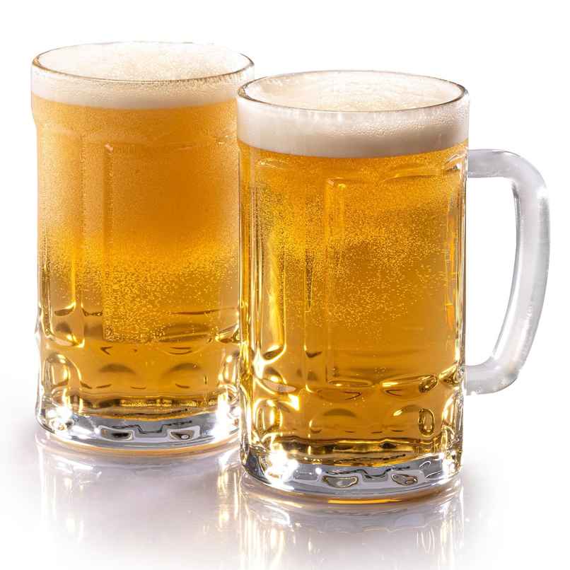 AGARO Elegant Beer Mug 397ml Set of 2