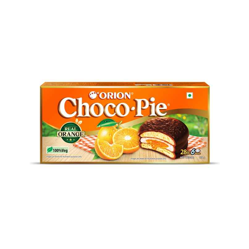 Orion Orange Choco Pie - Centre-Filled Biscuit