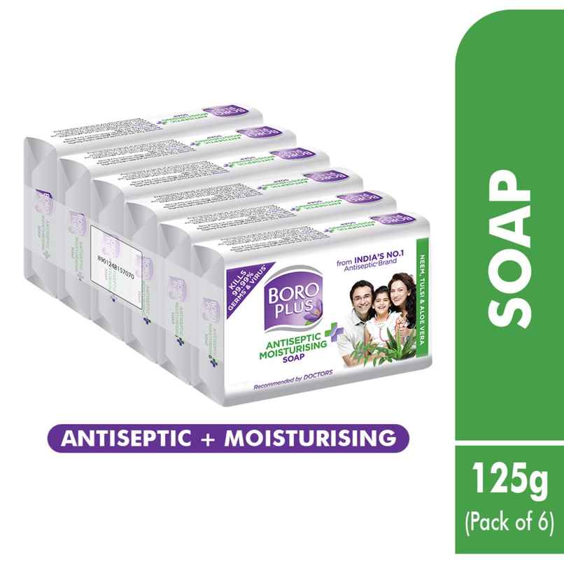 BoroPlus Antiseptic And Moisturising Bathing Soap With Aloe Vera, Neem And Tulsi