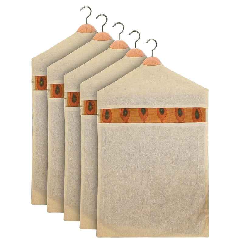 Perpetual Hanging Saree Bag | Cotton Clothes Bags for Storage | Hanging Cotton Saree Covers