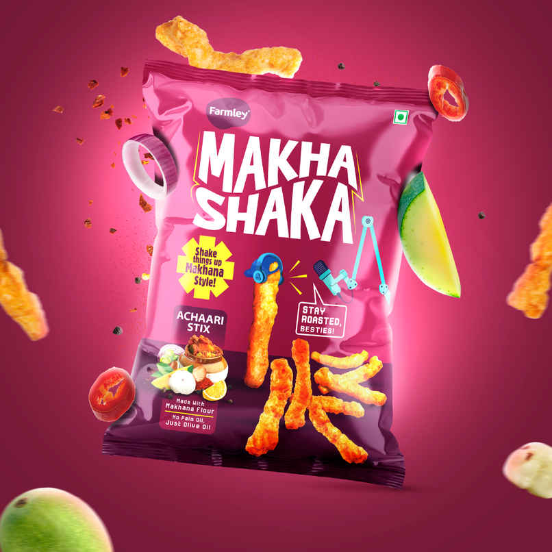 Farmley Makha Shaka- Achaari Stix | Made with Makhana