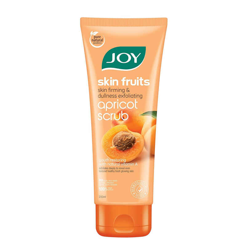 Joy Apricot & Walnut Face Scrub For Blackheads Removal Exfoliating Face Scrub With Vitamin A