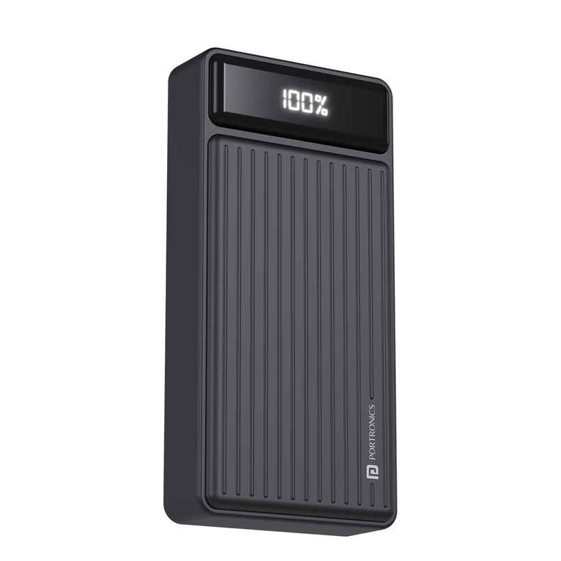 Portronics Luxcell B 20k 22.5W 20000 mAh Power Bank - Black