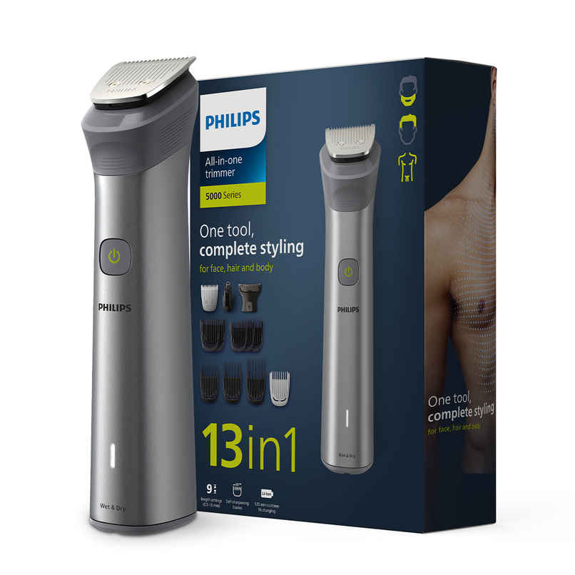 Philips India's No.1 Men's Trimmer | 13-in-1 Essential Body Kit -Face, Body & Private Parts | MG5930/65 Philips India's No.1 Men's Trimmer | 13-in-1 Essential Body Kit -Face, Body & Private Parts | MG5930/65