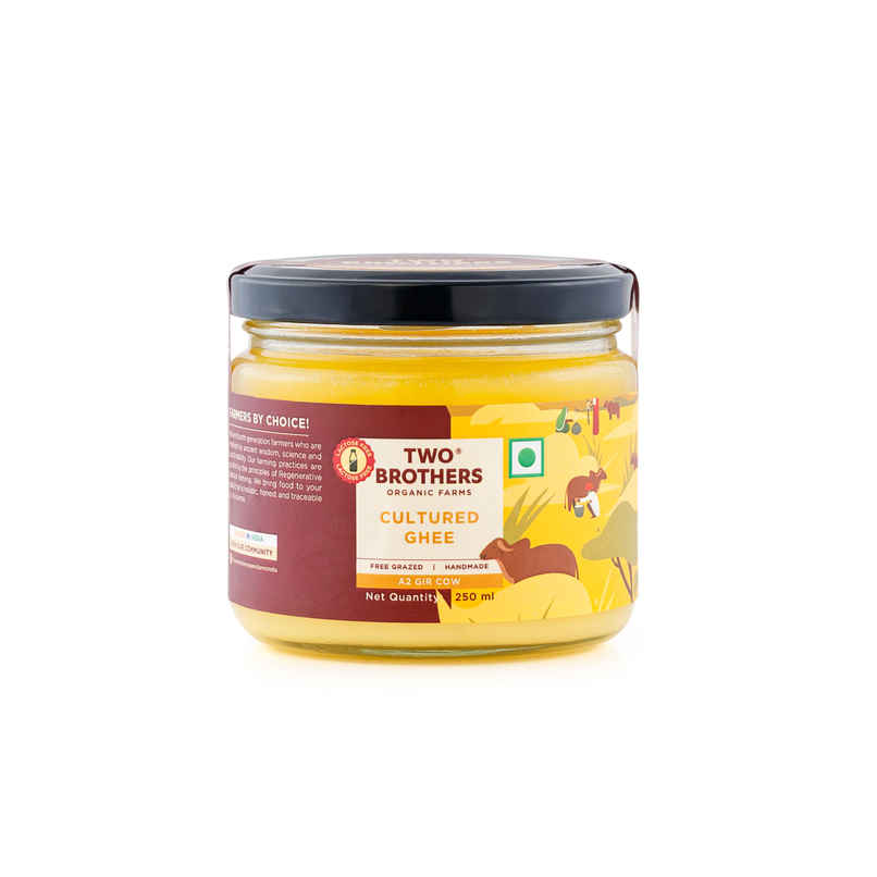 Two Brothers A2 Cow Cultured Ghee Desi Gir Cow | Jar