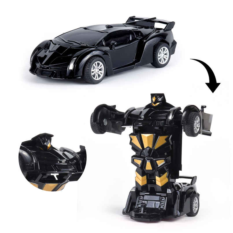 Race N Roll Deforming Friction Car Lam Black