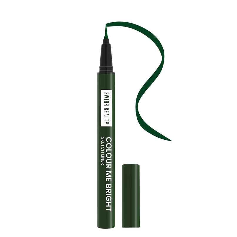 Swiss Beauty Colour Me Bright Sketch Eyeliner - 05 Passion Green