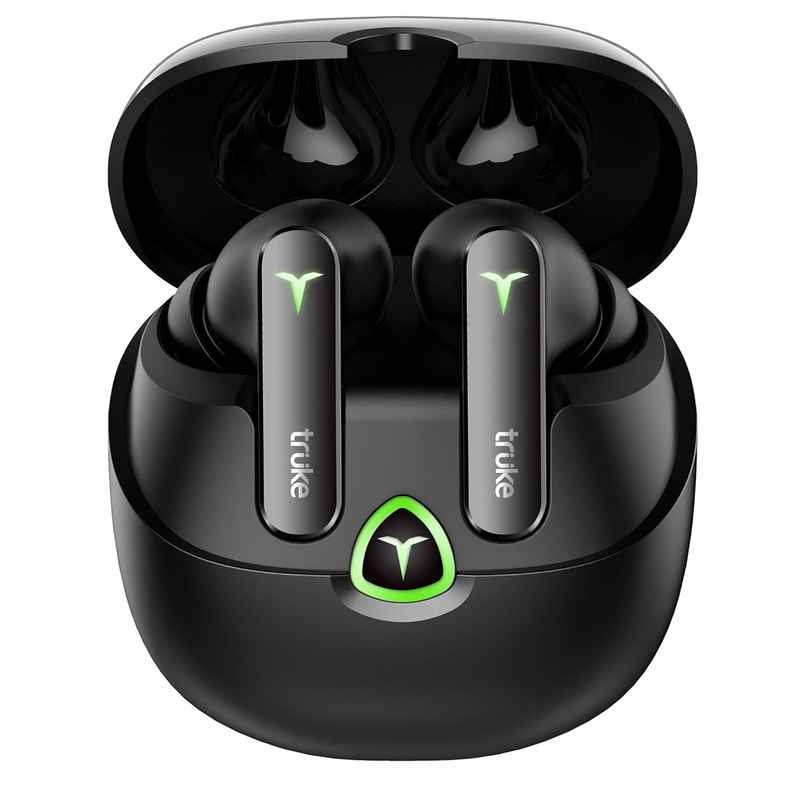 truke BTG Flex Truly Wireless Bluetooth Earbuds with Dual Pairing, 60H Battery- SunsetBlack truke BTG Flex Truly Wireless Bluetooth Earbuds with Dual Pairing, 60H Battery- SunsetBlack