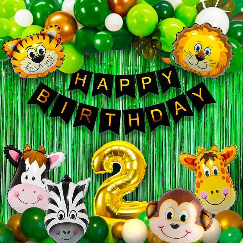 Party Propz 2Nd Birthday Decoration Items For Boys - Pack Of 52