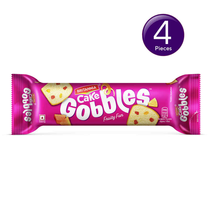 Britannia Gobbles Bar Cake - Fruity Fun Combo Britannia Gobbles Bar Cake - Fruity Fun Combo
