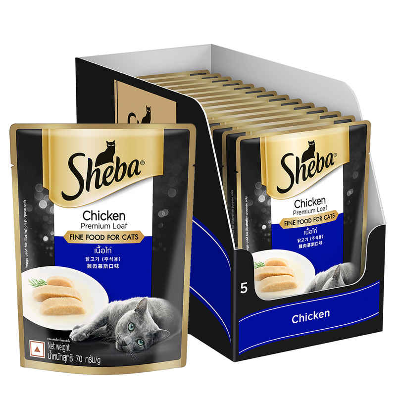 Sheba Fine Adult Chicken Premium Loaf Wet Cat Food Sheba Fine Adult Chicken Premium Loaf Wet Cat Food