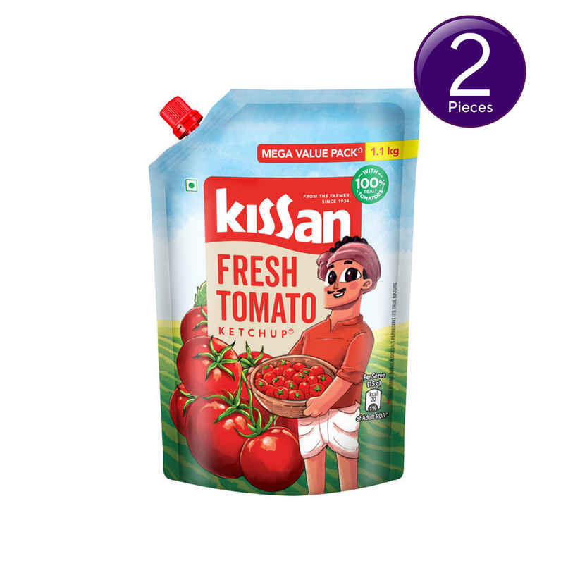 Kissan Fresh Tomato Ketchup DOY Combo Kissan Fresh Tomato Ketchup DOY Combo