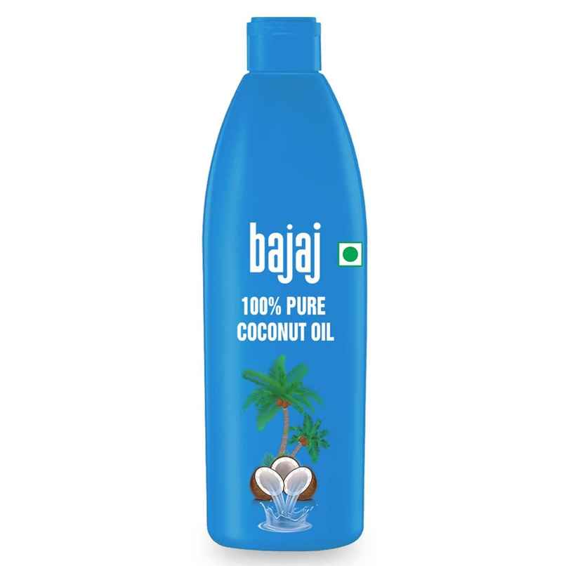 Bajaj 100% Pure Coconut Oil | Made with Premium Grade 1 Quality Coconuts Bajaj 100% Pure Coconut Oil | Made with Premium Grade 1 Quality Coconuts
