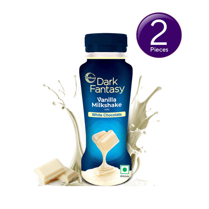 Sunfeast Dark Fantasy Vanilla Milkshake With White Chocolate Combo