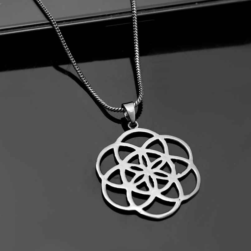 Voylla | Eclipse Intricately Designed Black Pendant for Men