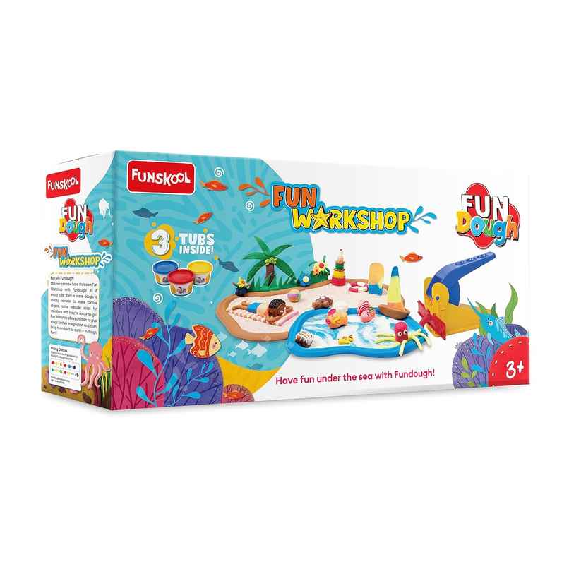 Funskool Fundough Fun Workshop - Creative Multi-Colour Play Set Funskool Fundough Fun Workshop - Creative Multi-Colour Play Set