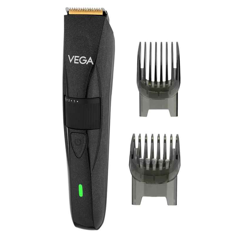 VEGA P-2 Beard Trimmer for Men with 160 Min Runtime, 2 Comb Attachment, Type-C Fast Charging ,VHTH-26 VEGA P-2 Beard Trimmer for Men with 160 Min Runtime, 2 Comb Attachment, Type-C Fast Charging ,VHTH-26