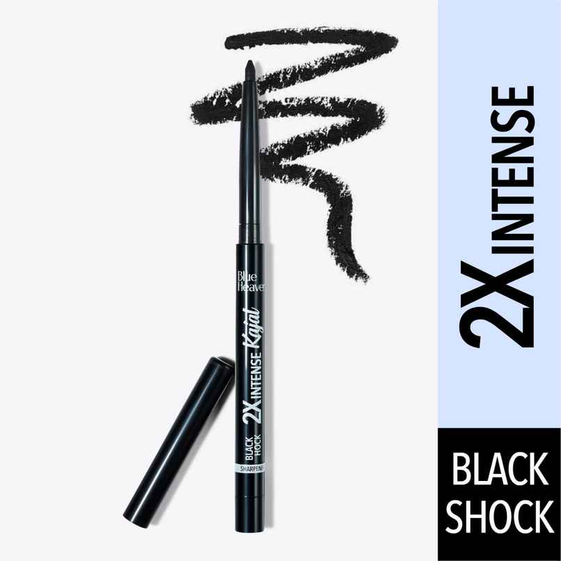 Blue Heaven 2X Intense Kajal Pencil - Black Shock Blue Heaven 2X Intense Kajal Pencil - Black Shock