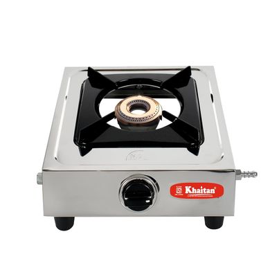 Khaitan 1 Burner Classic Stainless Steel Manual Gas Stove