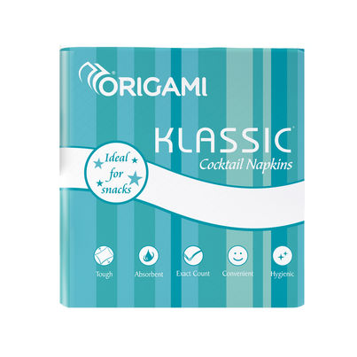 Origami Klassic Cocktail Napkin Tissue Paper - Pack of 1 - 100 Sheets - 23x23 cm