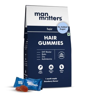 Man Matters Nourish Biotin Hair Gummies 30S Pack