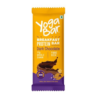 Yoga Bar 8g Breakfast Protein Bar Chocolate, High Fibre Granola Bar