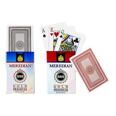Parksons Playing Cards Plastic Coated Meredian 555 Gold Premium Parksons Playing Cards Plastic Coated Meredian 555 Gold Premium
