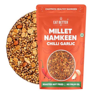 Millet Namkeen - Chilli Garlic, Healthy Snacks By Eat Better Co