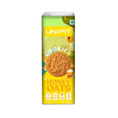 Unifit Honey Oats Cookies | Crispy and Wholesome | High Protein and Fiber