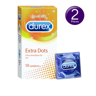 Durex Extra Dots Condom - Dotted Condoms Combo 