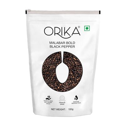Orika Malabar Bold Black Pepper | Sabut Kaali Mirch