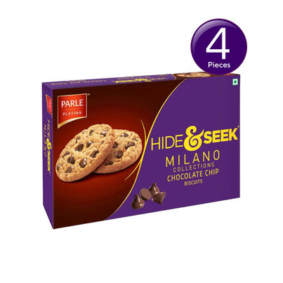 Parle Hide and Seek Milano Choco Chip Flavoured Biscuits | Artificial Flavour-free Combo 