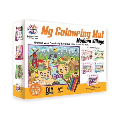 Ratna's My Colouring Mat Modern Village