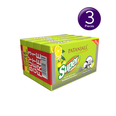 Patanjali Super Anti Bacterial Dishwash Bar Combo 
