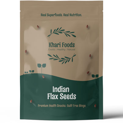 Khari Foods Premium Flax Seeds | Seeds for Eating | Source of Iron & Fibre