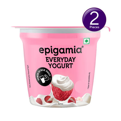 Epigamia Lychee Flavoured Yogurt Combo