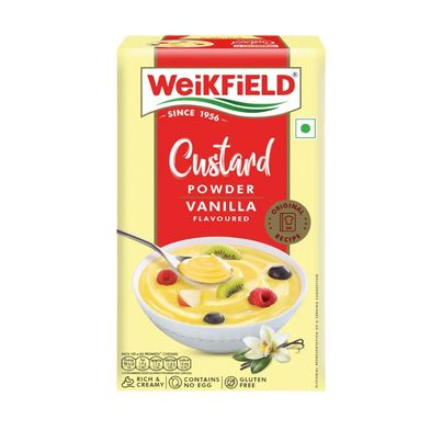 Weikfield Custard Powder Vanilla Flavour Carton