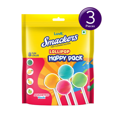 Luvit Smackers Fruit Assorted Lollipops Combo Luvit Smackers Fruit Assorted Lollipops Combo