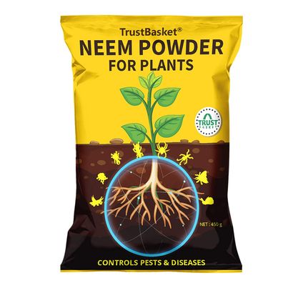 TrustBasket Neem Cake Powder | Organic Fertilizer & Pest Repellent for Home Gardening TrustBasket Neem Cake Powder | Organic Fertilizer & Pest Repellent for Home Gardening