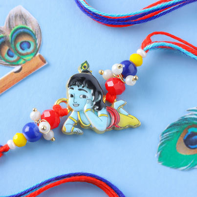 Kids Little Krishna Charm Rakhi (FNP)