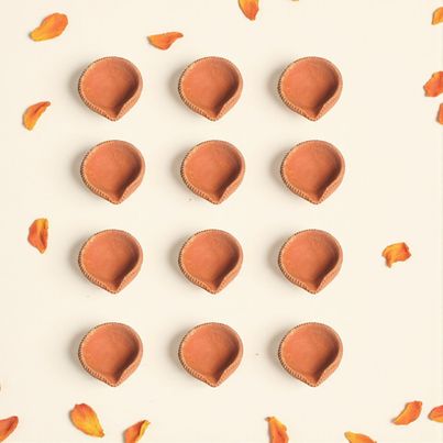 Eco Friendly Mitti Diya | Brown | Clay Diya | Pack Of 12 | Mangal Bhawan Eco Friendly Mitti Diya | Brown | Clay Diya | Pack Of 12 | Mangal Bhawan