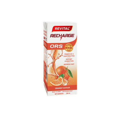 Revital Recharge ORS - Orange Flavour