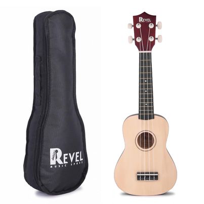 Revel Intern Rvl-Uk21-Bk Concert Soprano Ukele/Ukulele With Bag | Black