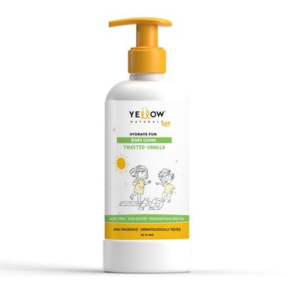 Yellow Naturals Hydrate Fun Body Lotion For Kids | 4-12 Years | Toasted Vanila